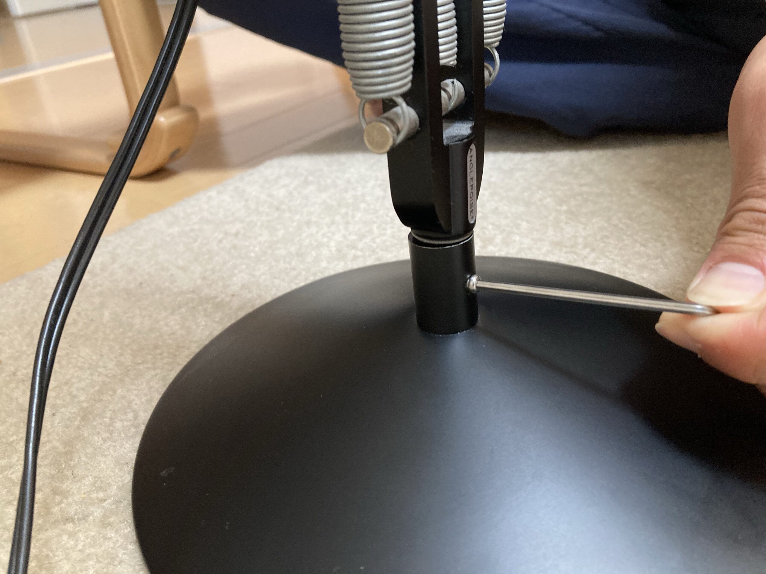 アングルポイズType75をフロアランプに組み替える