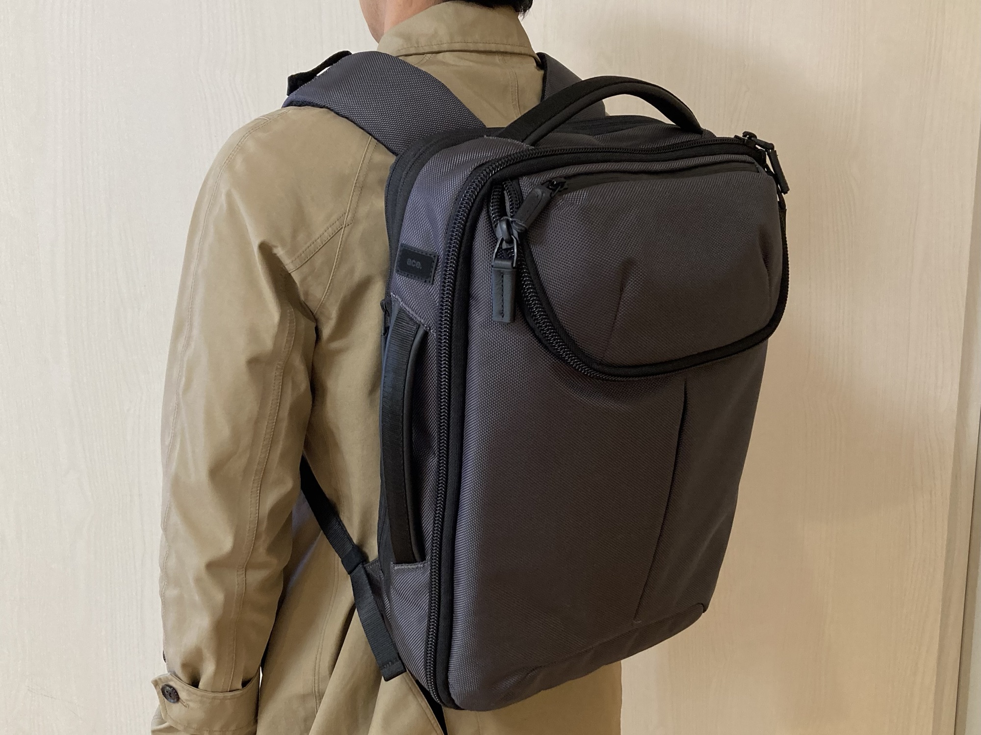 エースデュアルポーズレビュー・背負った様子